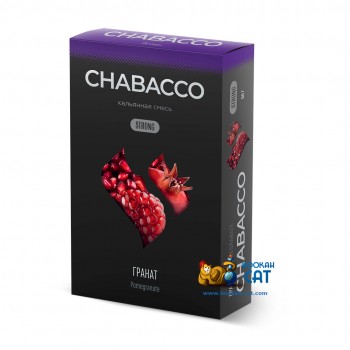 Бестабачная смесь для кальяна Chabacco Pomegranate (Чайная смесь Чабако Гранат) Strong 50г